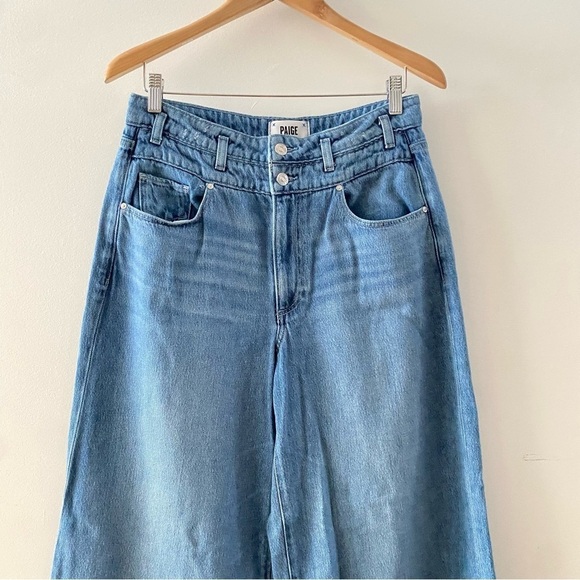 PAIGE portia wide leg jean in enzo light color Women’s Size 30 - Picture 3 of 15